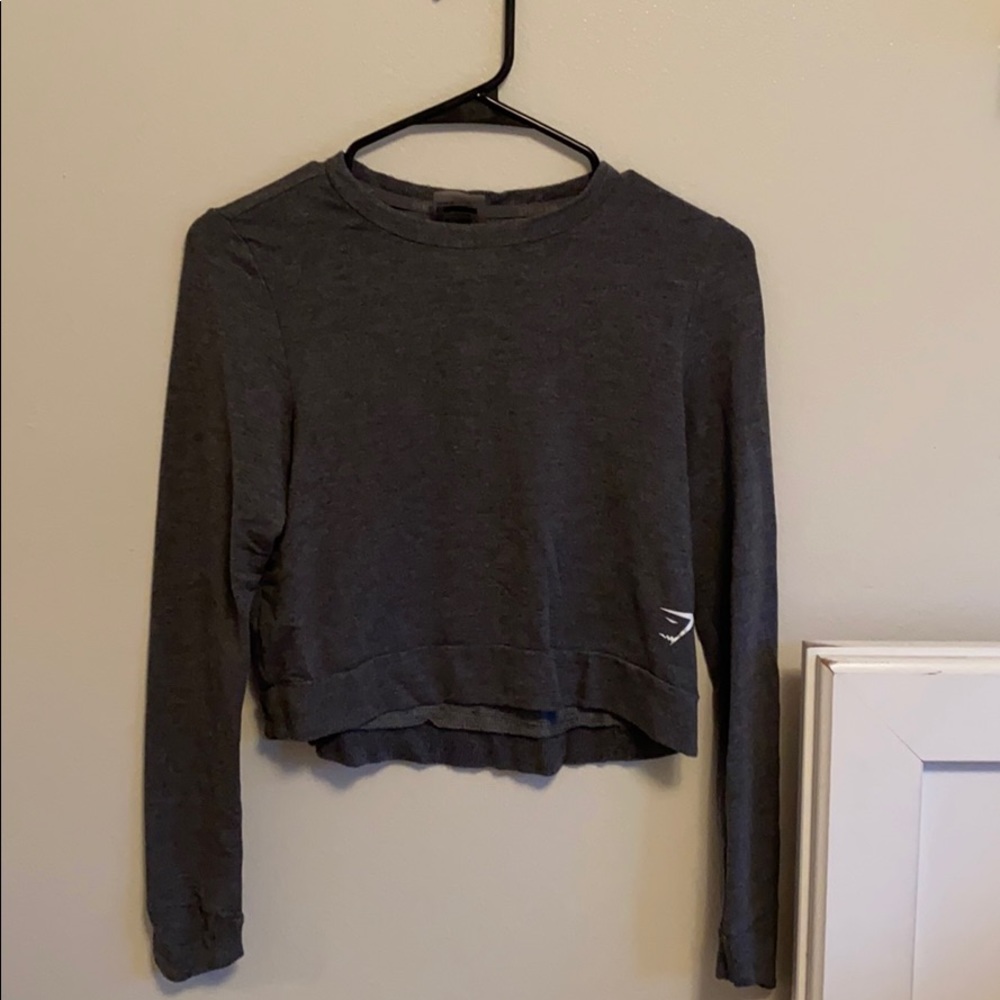Women’s grey Gymshark solace crewneck/sweatshirt